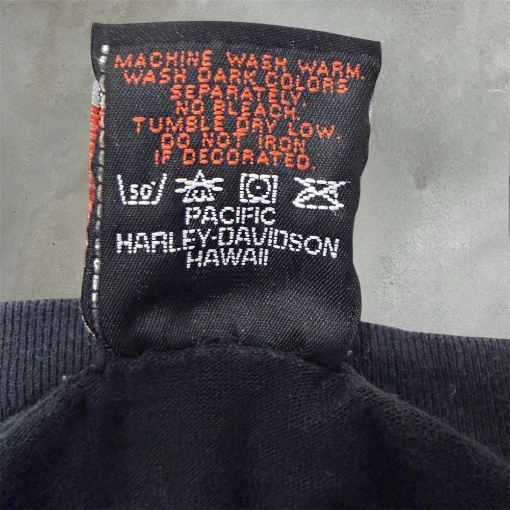 Vintage 1999 Harley Davidson Maui Hawaii T Shirt Black Mens Large Made in USA - Picture 4 of 9
